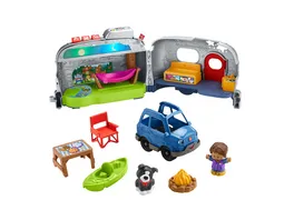 Fisher Price Little People Wohnwagen Spielzeug mit Figuren Lernspielzeug