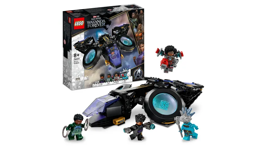 LEGO Marvel 76211 Shuris Sonnenvogel, Black Panther Spielzeug zum Bauen