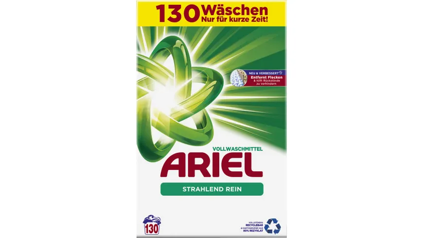 Ariel Vollwaschmittel Pulver Regulär 8.45KG - 130WL
