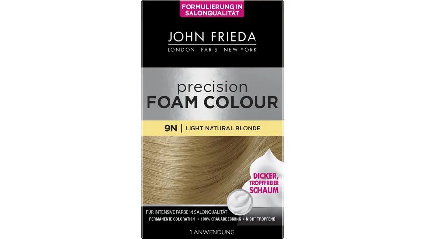 7. John Frieda Precision Foam Colour, 9N Sheer Blonde Light Natural Blonde - wide 10