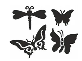 Eulenspiegel 108239 Selbstklebe Schablonen Set Butterfly
