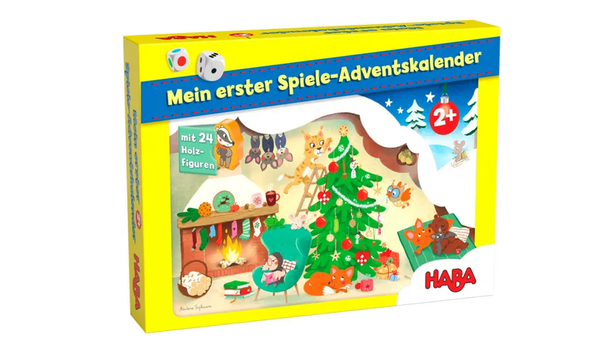 HABA 306749 Mein erster Spiele-Adventskalender – Weihnachten in der Bärenhöhle