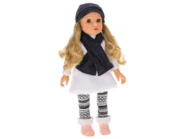 Modern Girl Puppe Blond mit Longpulli 45 cm