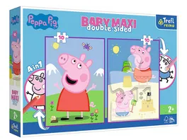 Trefl Puzzle Peppa Pig Peppa s froehlicher Tag 2 x 10 Teile