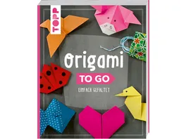 Origami to go Das Falt Buch fuer jede Tasche Pocket Format mit verdeckter Spiralbindung