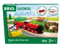 BRIO World 36029 Rote Lola Bauernhof Zugset Zugset fuer Kinder ab 3 Jahren