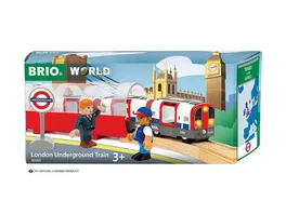 BRIO World 36085 Trains of the World Londoner U Bahn mit Licht und Sound