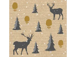 Paper Design Servietten Deer Forest 40x40cm