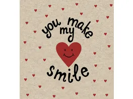 Paper Design Servietten Me Smile 33x33cm