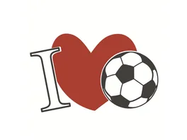 Paper Design Servietten Football Heart 33x33cm