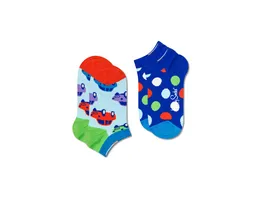Happy Socks Kinder Sneaker Socken Car 2er Pack