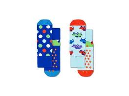Happy Socks Kinder ABS Socken Car 2er Pack