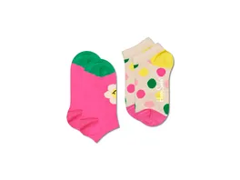 Happy Socks Kinder Sneaker Socken Smily Daisy 2er Pack