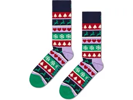 Happy Socks Unisex Socken Christmas Stripe