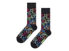 Happy Socks Unisex Socken Mega Star