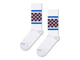 Happy Socks Unisex Sneaker Sportsocken Checked Stripe Sneaker