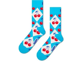 Happy Socks Unisex Socken Cherry Argyle