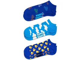 Happy Socks Unisex Sneaker Socken Bike 3er Pack