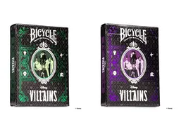 Bicycle Disney Green Purple Villains 1 Stueck sortiert
