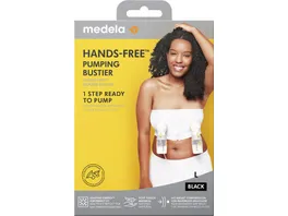 Medela Hands free Abpump Bustier schwarz Gr L