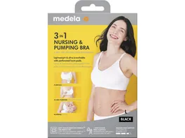 Medela 3 in 1 Hands free Bra schwarz