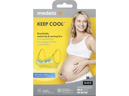 Medela Keep Cool Schwangerschafts und Still BH schwarz Gr M