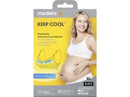 Medela Keep Cool Schwangerschafts und Still BH schwarz Gr XL