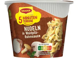 MAGGI 5 Minuten Terrine Nudeln in Waldpilz Sauce