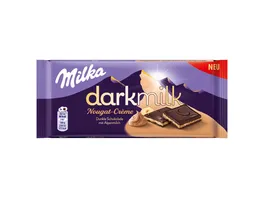 Milka Schokoladentafel Dark Milk Nougat Creme