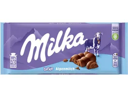 Milka Schokoladentafel Luflee Alpenmilch