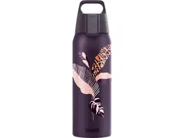 SIGG Trinkflasche Shield Therm One Black Leaves 0 75l