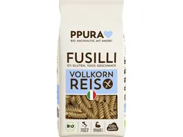 PPURA Bio Fusilli Vollkornreis glutenfrei