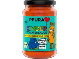 PPURA Bio Tomatensauce fuer Kinder mit Frischkaese