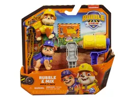 Rubble Crew Actionfiguren Set mit 2 Hundefiguren 2 Bauspielzeugen und 85g Kinetic Sand Build it Sand sortiert 1 Stueck