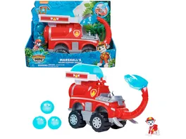 Spin Master PAW Patrol Jungle Pups Grosses Elefanten Fahrzeug mit Wasser Abwurf Deluxe und Marshall Hero Pups Figur