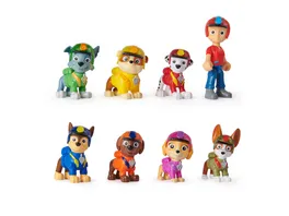 PAW Patrol Jungle Pups Spielfiguren Geschenkset mit 7 Hundefiguren und 1 Ryderfigur zum Sammeln
