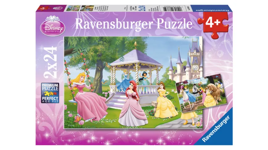 Ravensburger Puzzle - Disney Princess - Zauberhafte Prinzessinnen, 2x24 Teile