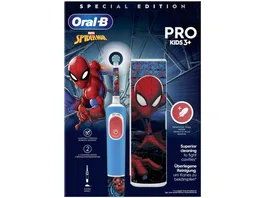 Oral B Elektrische Zahnbuerste Vitality Pro 103 Kids Spiderman mit Reiseetui 1Stueck