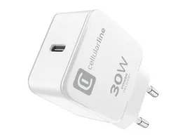 Cellularline USB Typ C Travel Charger One 30W White