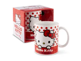 Hello Kitty Tasse mit Punkten aus Porzellan 350 ml