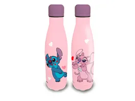 Disney Stitch Trinkflasche aus Edelstahl rosa lila 500ml