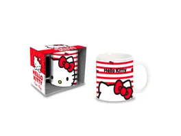 Hello Kitty Tasse mit Streifen aus Porzellan 350 ml