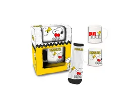 Peanuts Set Tasse mit Socke 350ml