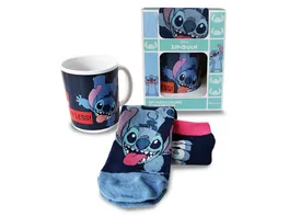 Disney Stitch Geschenkeset Tasse mit Socke 350ml