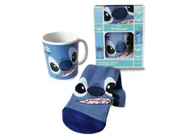 Disney Stitch Geschenkeset Tasse mit Socke 350ml