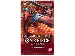 One Piece Card Game 12 CARD BOOSTER PACK PARAMOUNT WAR