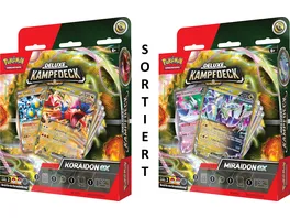 POKEMON Sammelkartenspiel Deluxe Kampfdeck Miraidon ex Deluxe Kampfdeck Koraidon ex sortiert 1 Stueck