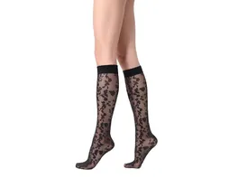 OROBLU Damen Kniestruempfe Shaded Roses Knee Highs 20 DEN