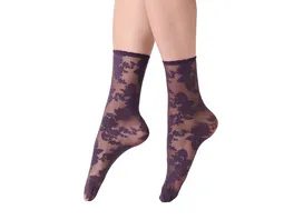 OROBLU Damen Soeckchen Little Roses Socks 20 DEN