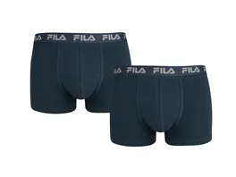 FILA Herren Unterhose Boxer Elastisch mit Logo 2er Pack